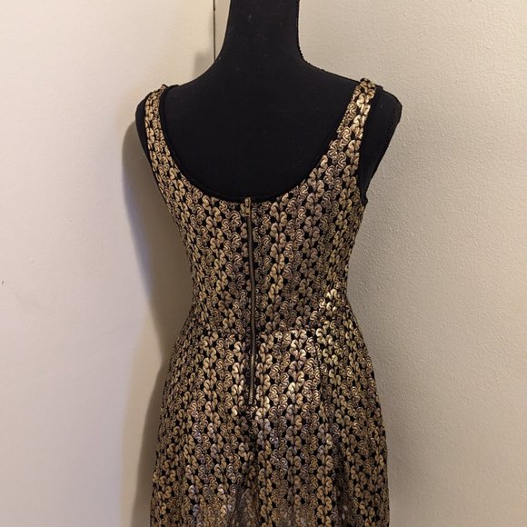 Gold & Black Short Dress - Picture 7 of 11